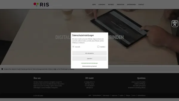 Website Screenshot: RiS GmbH - Digitale Lösungen die verbinden - Date: 2023-06-26 10:20:11