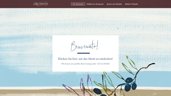 Website Screenshot: Ristorante Rosengarten - Ristorante Rosengarten – Ein kleines Stück Italien im Gasthof Koreth – Mühlau - Date: 2023-06-15 16:02:34