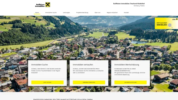 Website Screenshot: Raiffeisen Immobilien Treuhand Kitzbüheler Alpen GmbH - Immobilien in Kitzbühel und Umgebung - Raiffeisen Immobilien Treuhand - Date: 2023-06-15 16:02:34