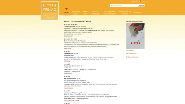 Website Screenshot: Ritter Druck und Verlags KEG - Ritterverlag | - Date: 2023-06-14 10:44:51