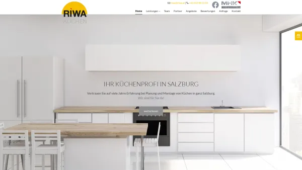 Website Screenshot: Walter Küchenstudio Rinnerthaler Salzburg Besuchen Sie uns Studio - RIWA - Ihr Partner für Küchen in Salzburg - Date: 2023-06-15 16:02:34