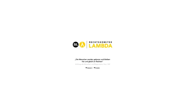 Website Screenshot: Rechtskomitee LAMBDA Wien - Rechtskomitee Lambda - Herzlich Willkommen! - Date: 2023-06-26 10:20:11