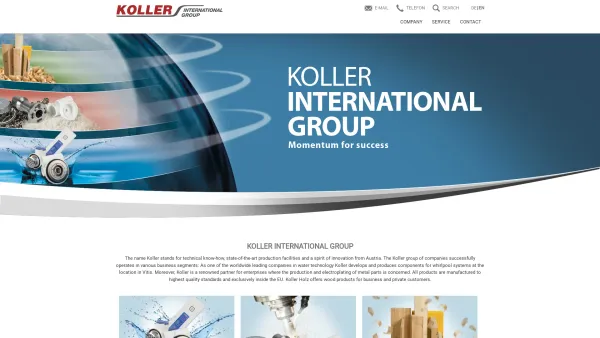 Website Screenshot: Koller Whirlpool Quality Products - Koller International Group - Date: 2023-06-26 10:20:11