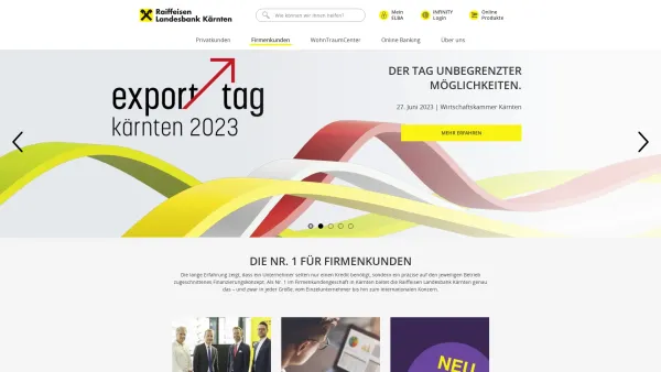 Website Screenshot: Raiffeisen Landesbank Kärnten - Raiffeisen Landesbank Kärnten - Date: 2023-06-26 10:20:11