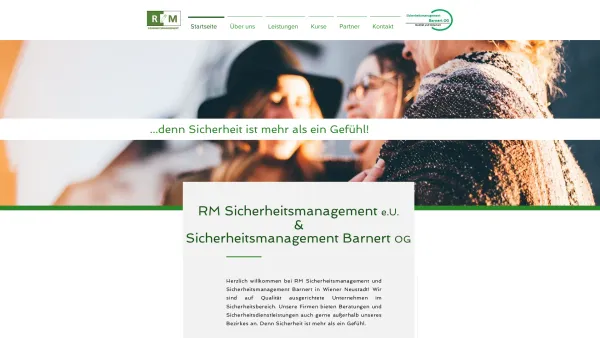 Website Screenshot: RM Sicherheitsmanagement e.U. - RM Sicherheitsmanagement e.U. | Barnert OG | Wiener Neustadt - Date: 2023-06-26 10:26:41