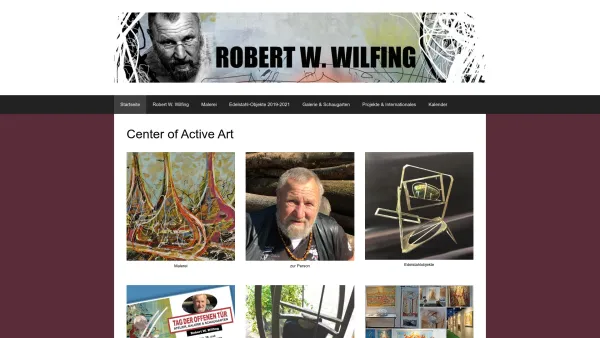 Website Screenshot: Robert W. Wilfing - Robert W. Wilfing – Maler und Edelstahlkünstler - Date: 2023-06-15 16:02:34