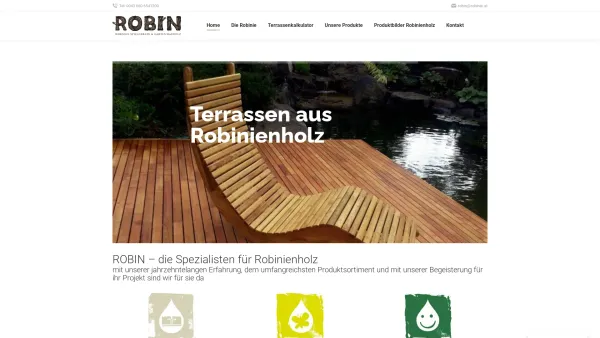 Website Screenshot: ROBIN Georg Moravec e.U. - #1 ROBINIE die Spezialisten für Robinienholz - Date: 2023-06-26 10:20:14