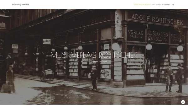 Website Screenshot: Digitalsatz Robitschek Co der Druckerei Robitschek - Musikverlag Robitschek – 150 Jahre im Dienste der Musik - Date: 2023-06-26 10:20:14
