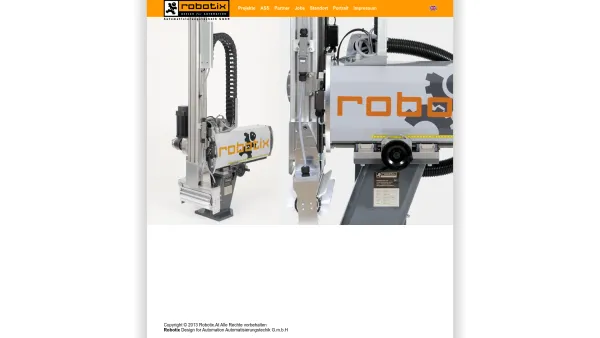 Website Screenshot: Robotix - ROBOTIX Design for Automation - Startseite - Date: 2023-06-26 10:20:14
