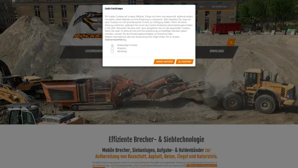 Website Screenshot: KORMANN ROCKSTER RECYCLER GMBH Austria Tel 43 0) 7223 81 000 - - Mobile Brecher - Rockster - Date: 2023-06-26 10:20:14
