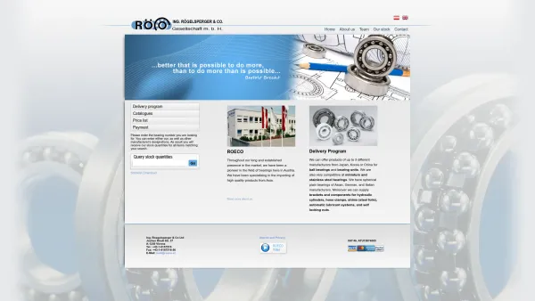 Website Screenshot: Ing. Rögelsperger & Co. GMBH - Ing. Roegelsperger & Co Ltd. - English - Date: 2023-06-14 10:44:51