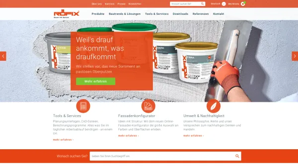 Website Screenshot: Röfix AG Bauen mit System - RÖFIX AT - Date: 2023-06-26 10:20:14