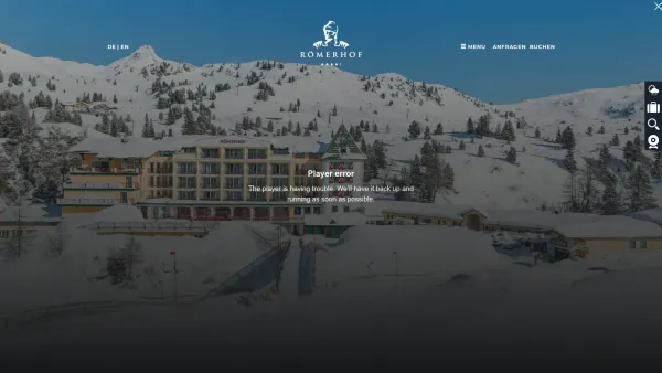Website Screenshot: Alpenhotel Römerhof**** - 4* Hotel Obertauern: direkt im Skigebiet an der Piste - Date: 2023-06-26 10:20:14
