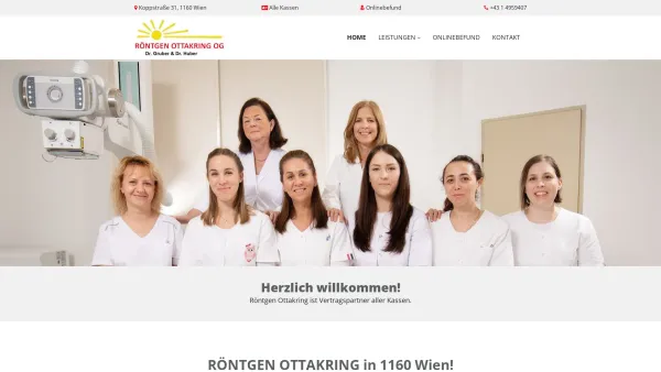 Website Screenshot: Röntgen Ottakring Dr. Gruber & Dr. Wittmann OG - Röntgendiagnostik | Ultraschalldiagnostik | 1160 Wien Ottakring - Date: 2023-06-26 10:20:14