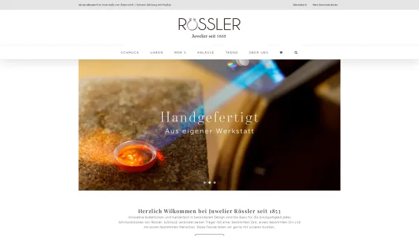 Website Screenshot: Juwelier Rössler KG - Startseite - Juwelier Rössler - Date: 2023-06-26 10:20:15
