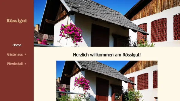 Website Screenshot: rösslgut der reitstall känten österreich austria europe! - index - Date: 2023-06-26 10:20:17