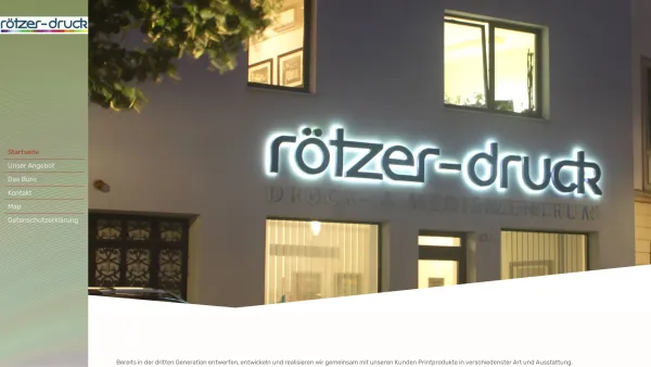 Website Screenshot: Rötzer Druck Druck Medienzentrum - Rötzer Druck - Startseite - Date: 2023-06-26 10:20:17