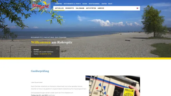 Website Screenshot: Seerestaurant Glashaus - Rohrspitz Yachting Salzmann - Salzmann - Date: 2023-06-26 10:20:17