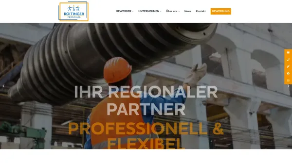 Website Screenshot: Roitinger Personal GmbH - Roitinger Personal – Personaldienstleistung – Ried im Innkreis - Date: 2023-06-15 16:02:34