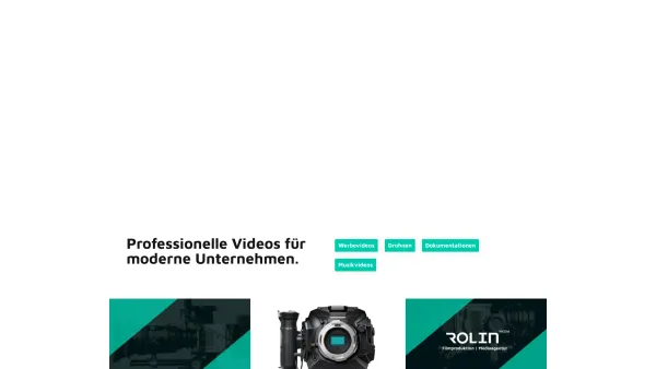 Website Screenshot: ROLIN1 Media e.U. - ROLIN | Filmproduktion für Werbefilm, Musikvideo, FPV Drohne und mehr. - Date: 2023-06-26 10:26:39