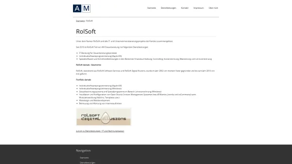 Website Screenshot: RolSoft Digital Illusions - RolSoft | AM Steuerberatung - Date: 2023-06-26 10:20:18