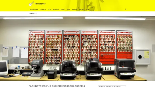 Website Screenshot: ROMSDORFER Schlosserei und Aufsperrdienst - Romsdorfer – Aufsperrdienst 1220 Wien - Date: 2023-06-26 10:20:20