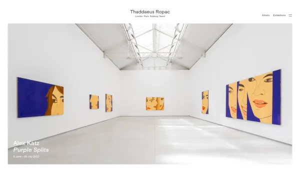 Website Screenshot: Galerie Thaddaeus Ropac Gesellschaft Thaddaeus Ropac - Thaddaeus Ropac - Date: 2023-06-26 10:20:20