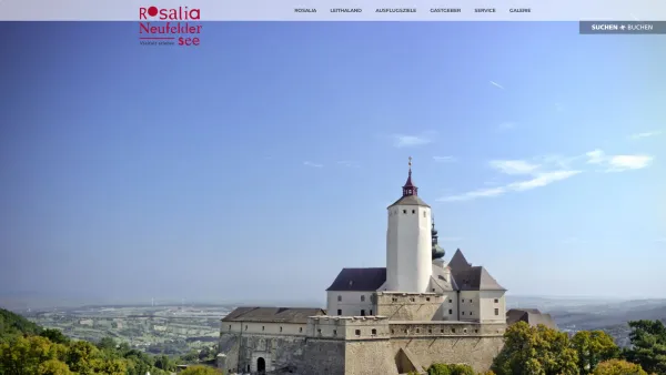 Website Screenshot: Tourismusverband Region Rosalia - Rosalia - Neufelder See - Date: 2023-06-14 10:38:01