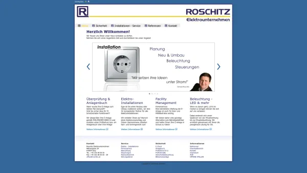 Website Screenshot: Roschitz Elektrounternehmen - Roschitz - Elektrounternehmen - Date: 2023-06-26 10:20:20