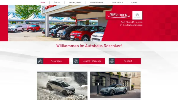 Website Screenshot: Citroën ROSCHKER - Home - Autohaus Roschker - Date: 2023-06-14 10:44:51