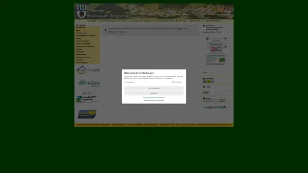 Website Screenshot: Gemeindeamt Rosenau am Rosenau RiS-Kommunal - Rosenau am Hengstpaß - Zentrum - Date: 2023-06-26 10:20:20