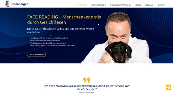 Website Screenshot: Christoph Rosenberger Unternehmensberatung
Rosenberger Training - Face Reading - Gesichtlesen | Rosenberger - Date: 2023-06-26 10:20:20