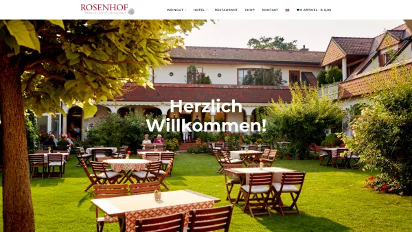 Website Screenshot: Rosenhof Illmitz - Home – ROSENHOF - Date: 2023-06-15 16:02:34