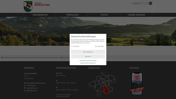 Website Screenshot: Gemeindeamt Roßleithen RiS-Kommunal - Roßleithen, Oberösterreich - Zentrum - Date: 2023-06-26 10:20:21
