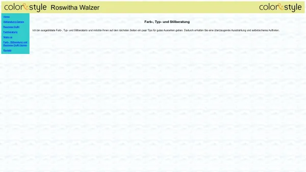 Website Screenshot: color style Roswitha Walzer - color & style Roswitha Walzer - Date: 2023-06-26 10:20:21