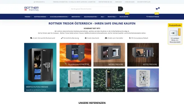 Website Screenshot: Rottner Tresor GmbH - Rottner Tresor ► Onlineshop: Jetzt Safes entdecken - Date: 2023-06-26 10:20:23