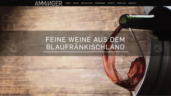 Website Screenshot: Auf dieserpage finden Sie Interessantes und Wissenswertes über den RotweinHof Amminger Horitschon im Blaufränkischland Österreich) - RotweinHof Amminger - Date: 2023-06-26 10:20:23
