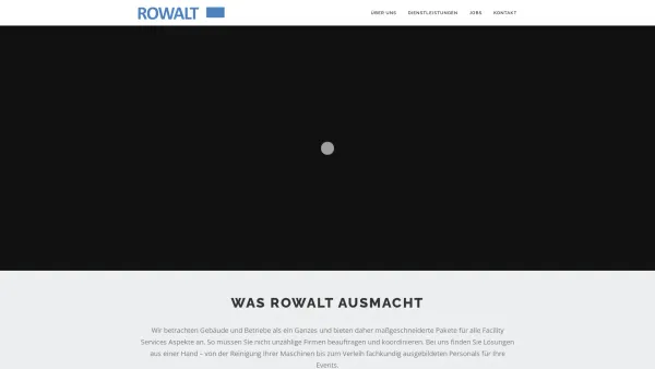 Website Screenshot: Rowalt Chemie GmbH - Rowalt, Ihr Partner für alle Facility Services Dienstleistungen - Date: 2023-06-26 10:20:23