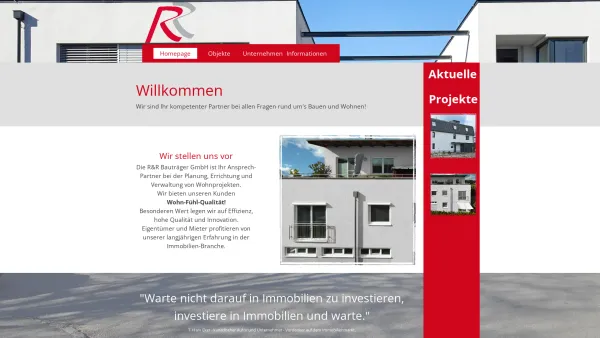 Website Screenshot: R&R Bauträger Immobilien GmbH - R&R Wohntraum & Bauträger - Date: 2023-06-26 10:20:23
