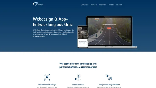 Website Screenshot: RSdesign - Webdesign und App-Entwicklung aus Graz, Steiermark, ?? RSdesign - Date: 2023-06-26 10:20:23