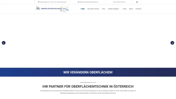 Website Screenshot: RS-Oberflächentechnik - Oberflächentechnik in Österreich - RS Oberflächentechnik GmbH - Date: 2023-06-15 16:02:34