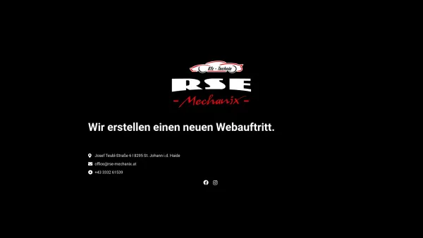 Website Screenshot: Riebenbauer Saurer Hier wird gerade umgebaut - Coming Soon – RSE MECHANIX GmbH - Date: 2023-06-26 10:20:23