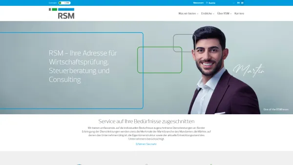 Website Screenshot: RSM Exacta Wirtschaftsprüfung AG - Welcome to RSM Austria | RSM Austria - Date: 2023-06-26 10:20:23