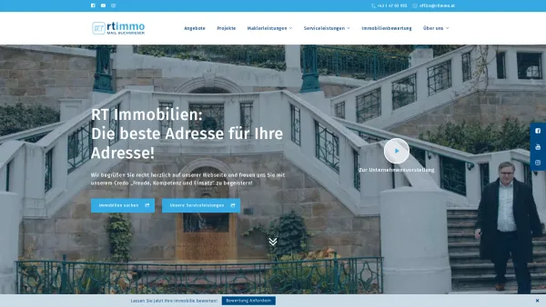 Website Screenshot: Toth RT-Immotreuhand - RT Immobilien | Ihr persönlicher Immobilienmakler in Wien - Date: 2023-06-26 10:20:23
