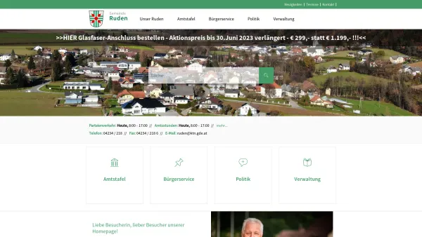 Website Screenshot: Gemeindeamt Ruden online - Gemeinde Ruden - Geko digital - Date: 2023-06-26 10:20:23