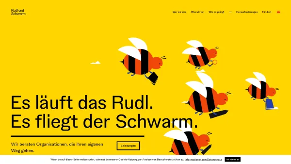 Website Screenshot: bei RUDL&SCHWARM - Rudl und Schwarm - Organisationsberatung - Date: 2023-06-26 10:20:23