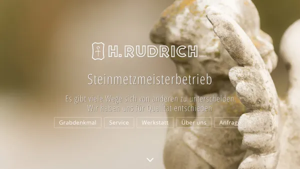Website Screenshot: Herbert Rudrich Gesellschaft Rudrich Steinmetzmeister Grabdenkmäler Grabste Grabinventar - H.Rudrich GmbH - Steinmetzmeisterbetrieb - 1110 Wien - Date: 2023-06-26 10:20:24