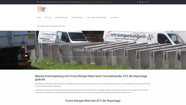 Website Screenshot: ruempel-moni gratis entrümpelung und entsorgung - Entrümpelung oder Räumung mit Firma Rümpel Moni - Date: 2023-06-15 16:02:34