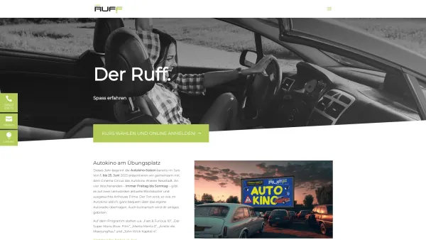 Website Screenshot: Fahrschule RUFF - Fahrschule Ruff - Wiener Neustadt | Spaß erfahren - Date: 2023-06-15 16:02:34