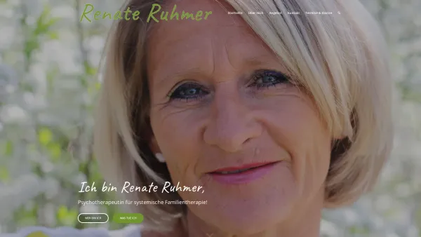 Website Screenshot: ruhmer consultant - Renate Ruhmer – Ich bin Psychotherapeutin für systemische Familientherapie - Date: 2023-06-26 10:20:26